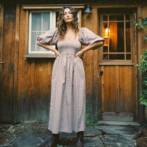 Christy Dawn Katrina Dress Ruby Plaid XS